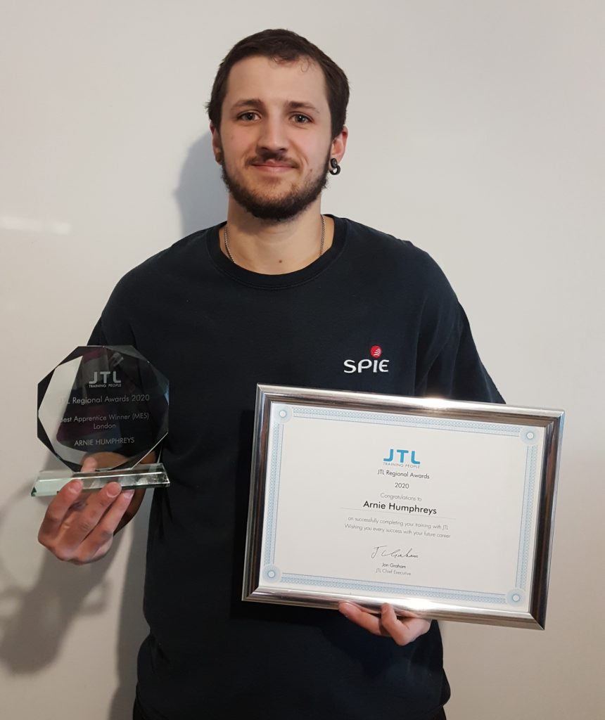 Arnie Humphreys Named JTL’s MES Apprentice Of the Year In London