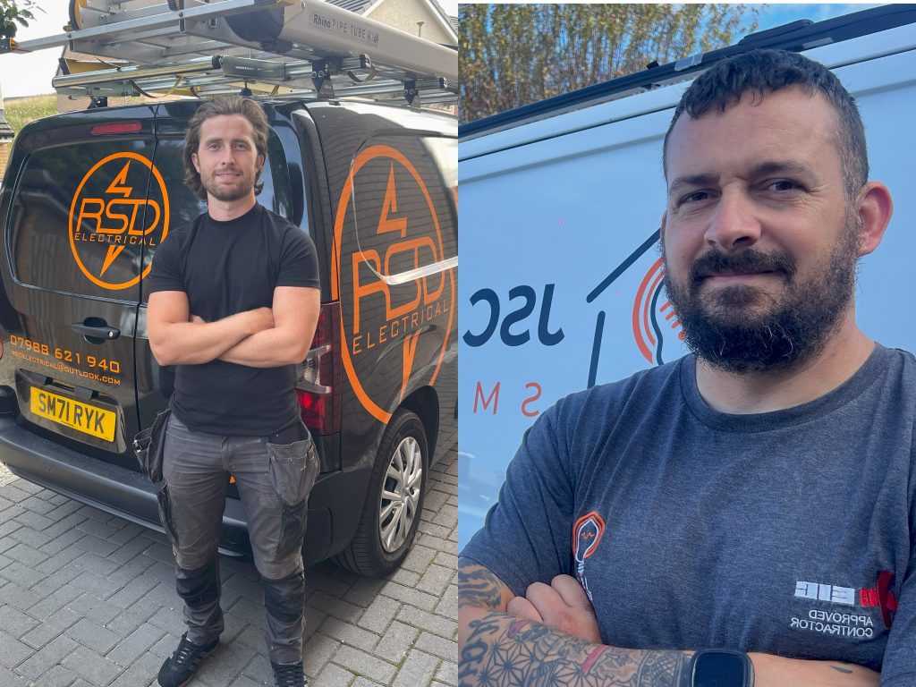 Two UK electricians reach semi-final of Screwfix Top Tradesperson award