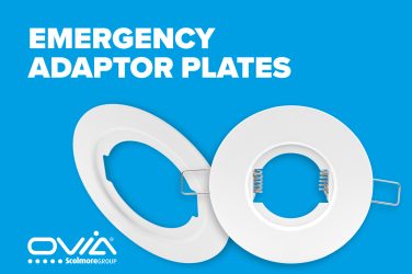 Ovia launches new emergency downlight adaptor plates