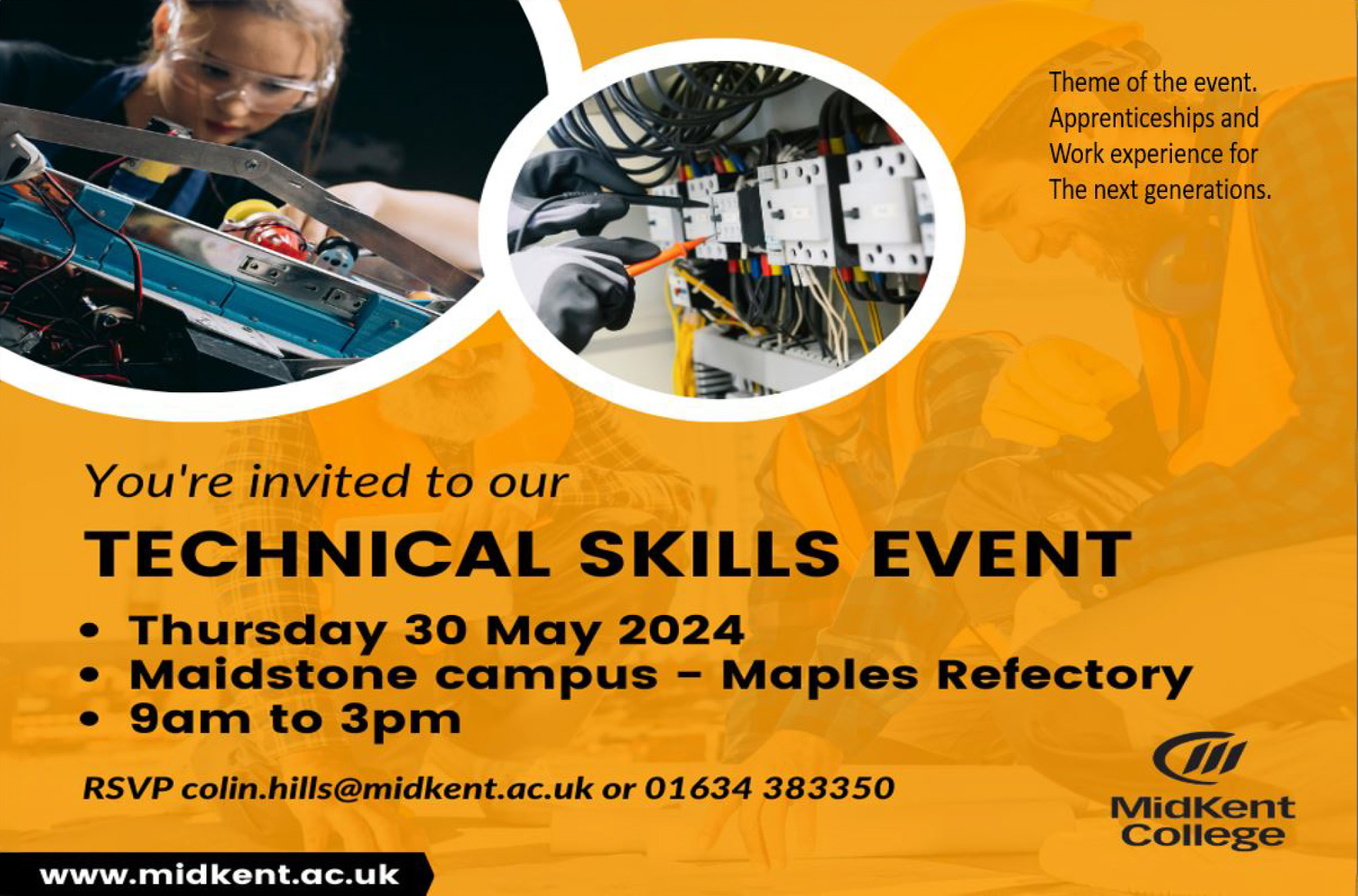 MidKent College to host Technical Skills Event