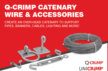 Essential Catenary wire accessories from Unicrimp