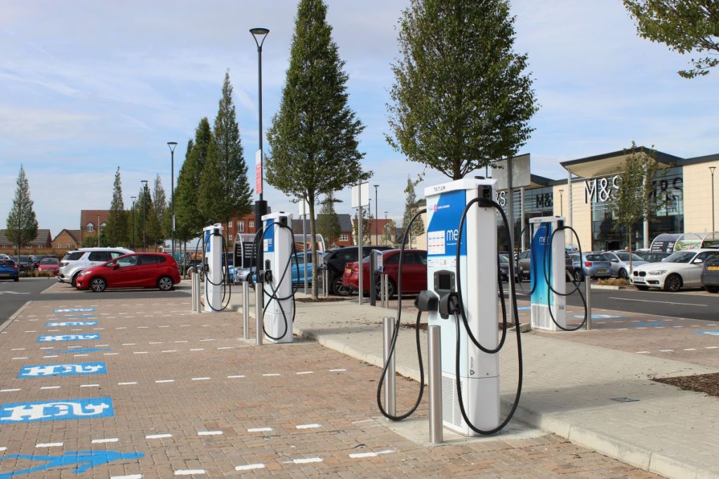 Rapid EV charging arrives at Maybird retail park