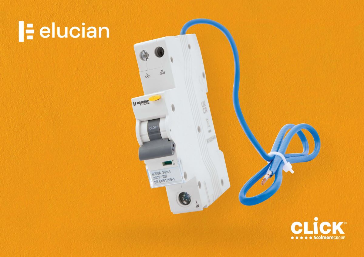 Click Scolmore adds new Elucian 1P + Switched RCBO