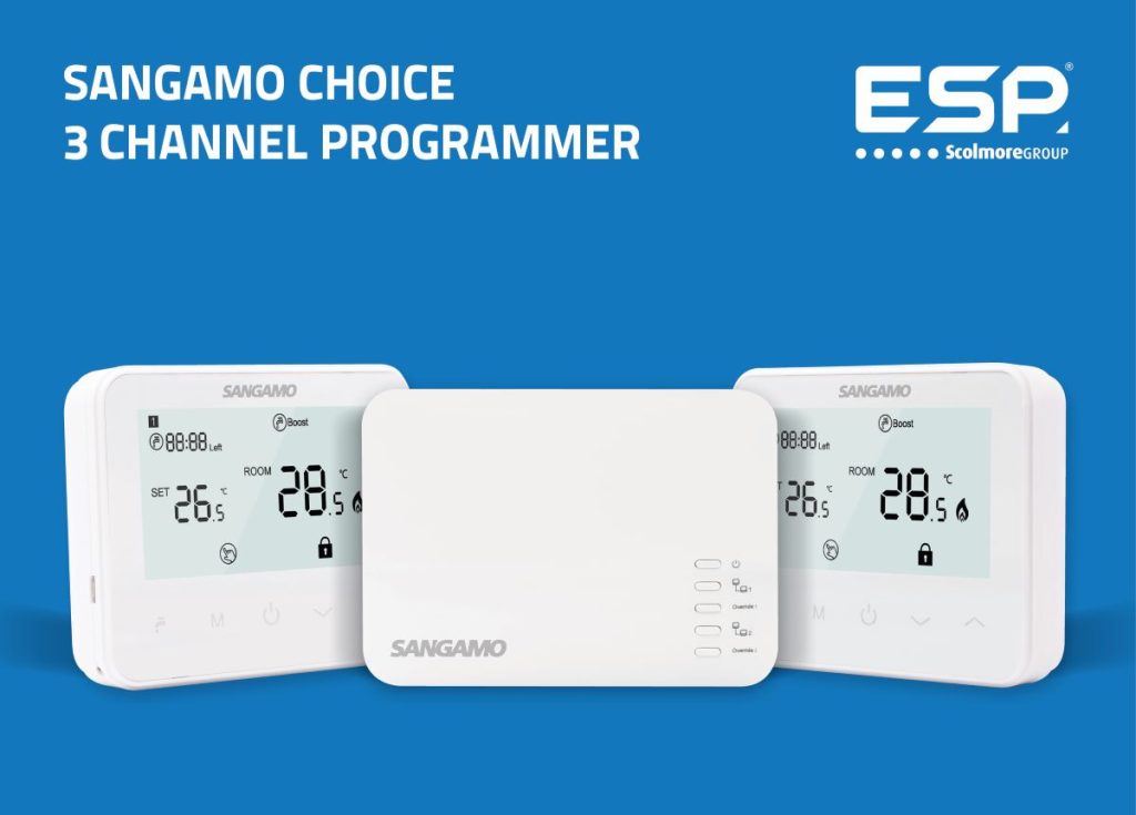 New three channel programmable thermostat from Sangamo