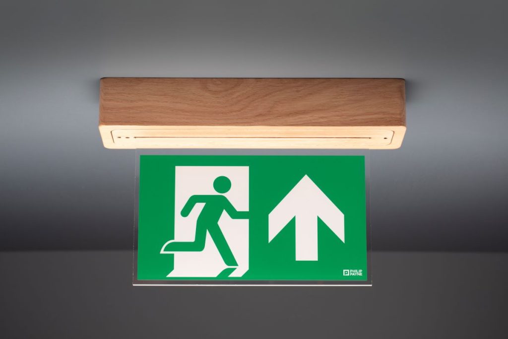 Philip Payne launches wooden emergency exit sign