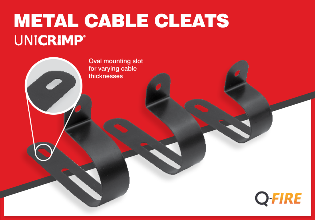 New metal cable cleats available from Unicrimp