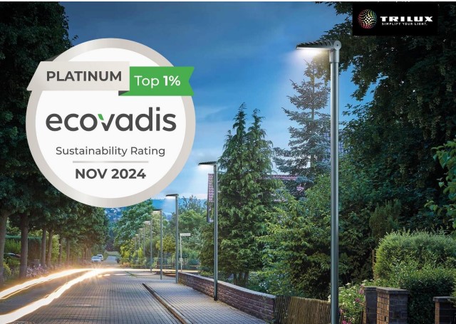 TRILUX achieves Platinum EcoVadis rating