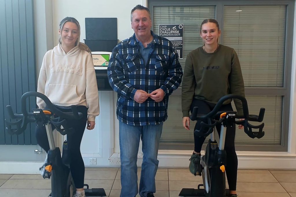 Staff at CMP Products complete charity cycle challenge