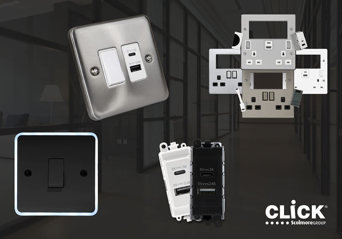 New additions to Click Scolmore’s wiring accessories range