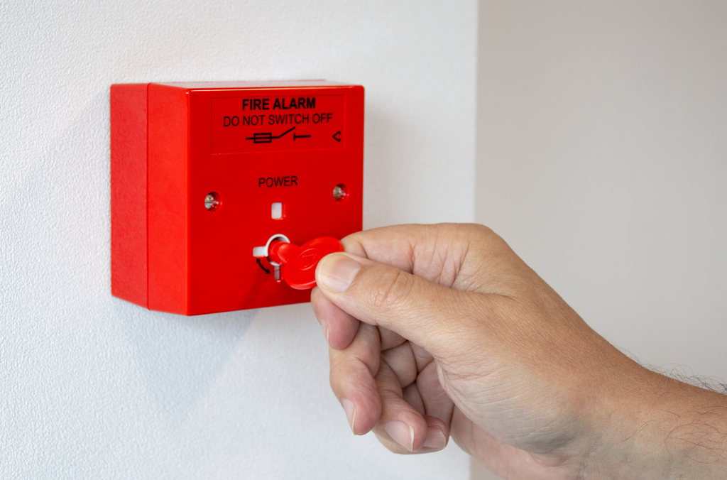 fire alarm mains isolator key switches