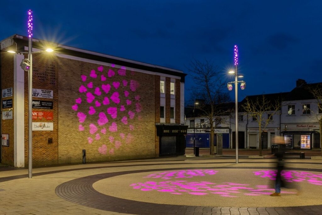 Spennymoor Market Place revitalised using Thorn Lighting’s projectors