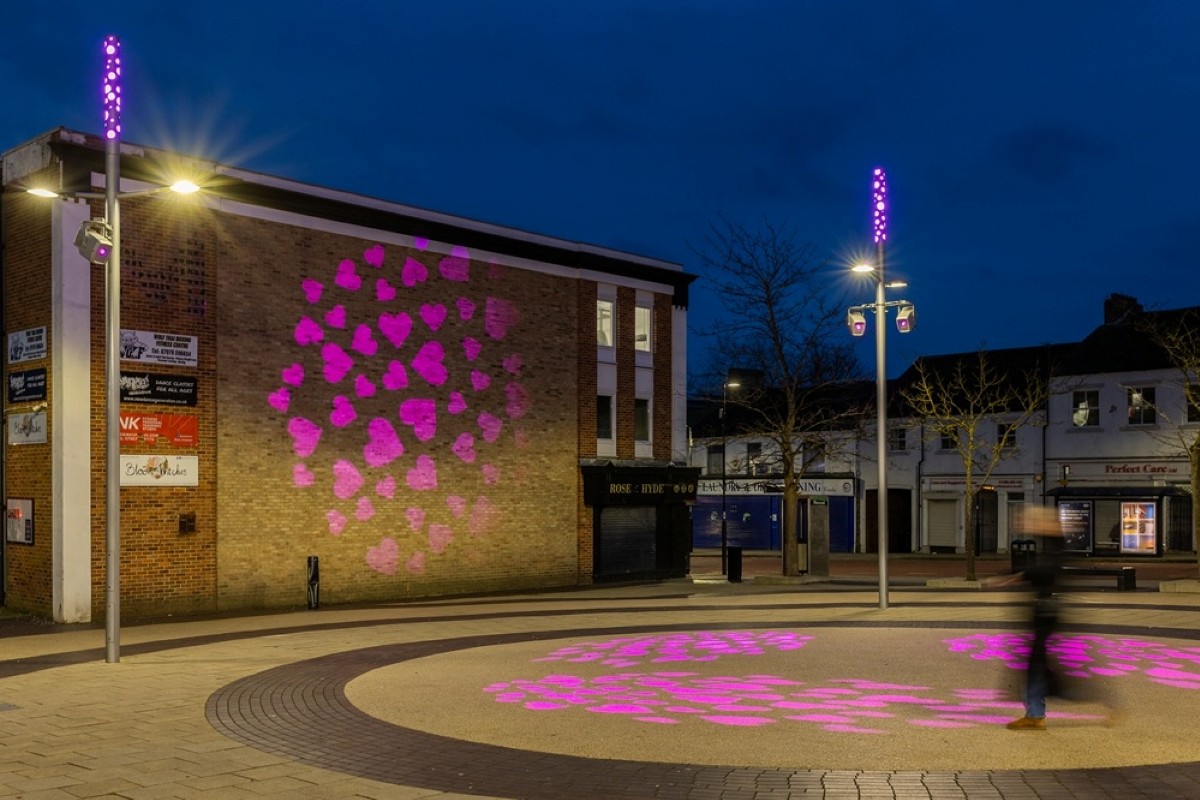 Spennymoor Market Place revitalised using Thorn Lighting’s projectors