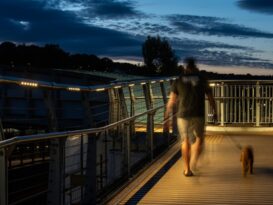 Acrospire lights up Newbridge footbridge