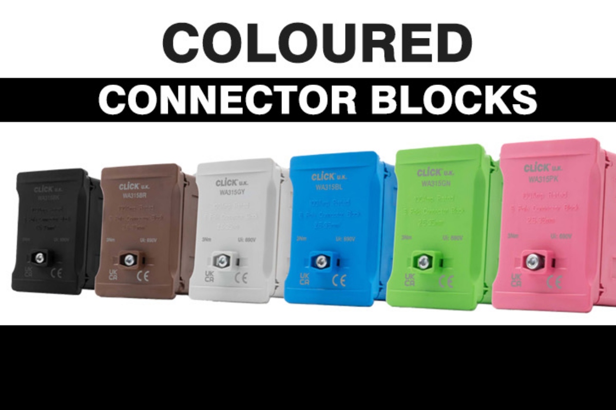 Coloured Connector Blocks added to Click Essentials range