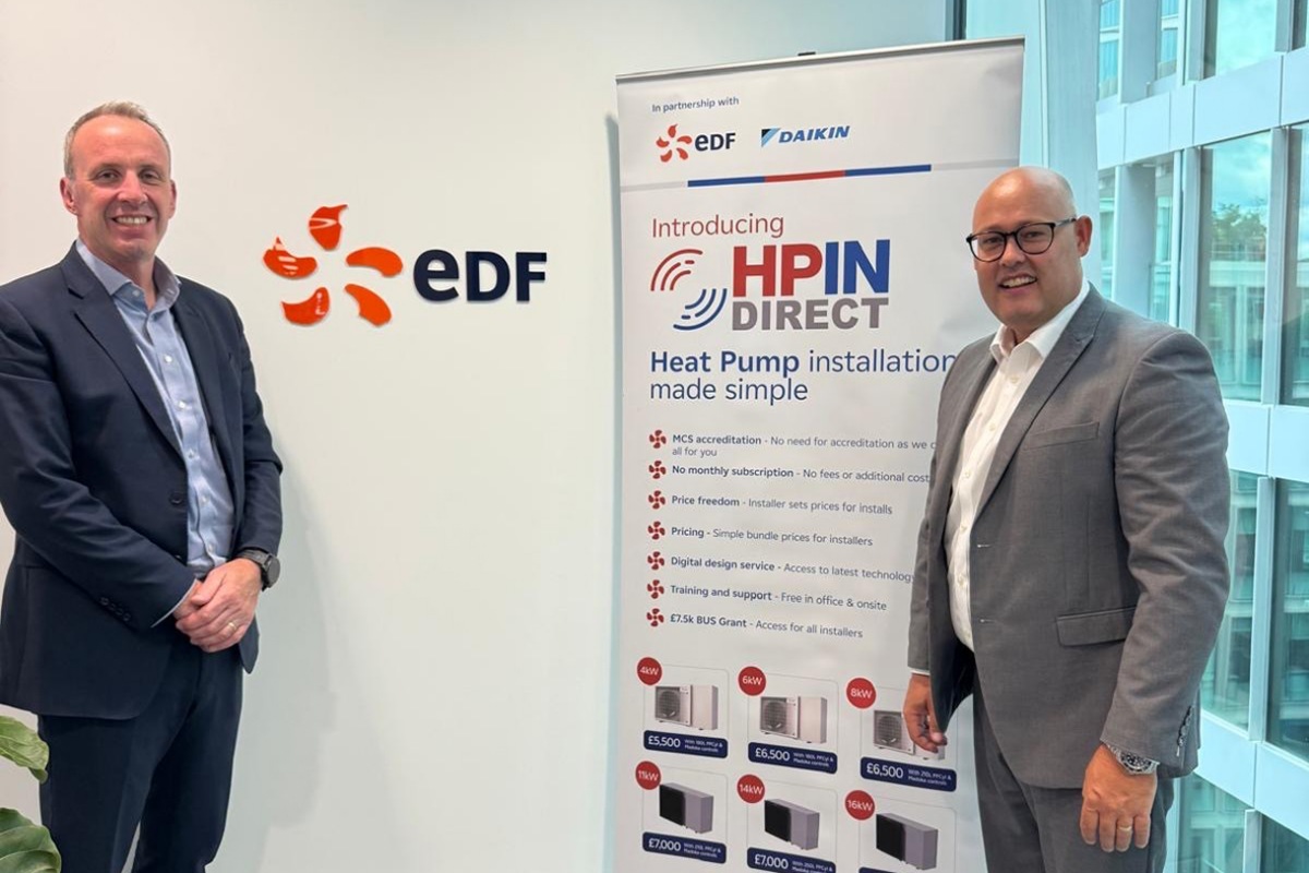 EDF launches HPIN Direct to boost heat pump installations