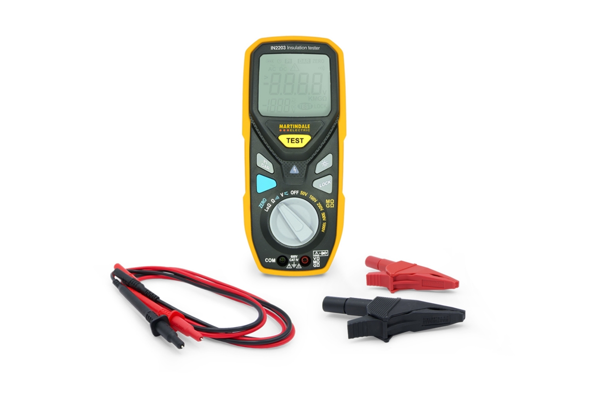 Martindale Electric introduces IN2203 insulation tester