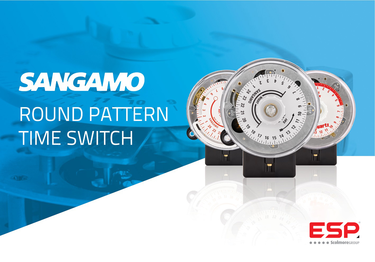 Sangamo round pattern time switches
