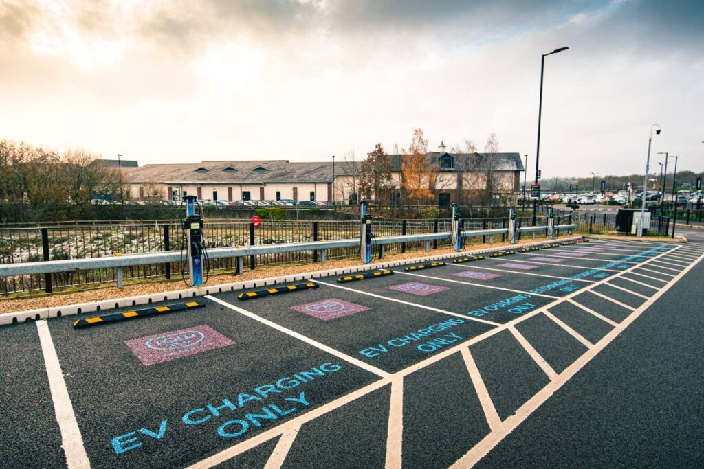 RAW powers up EV charging hub at shopping park