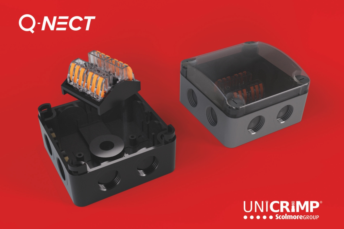 Unicrimp introduces Q-Nect IP weatherproof junction box