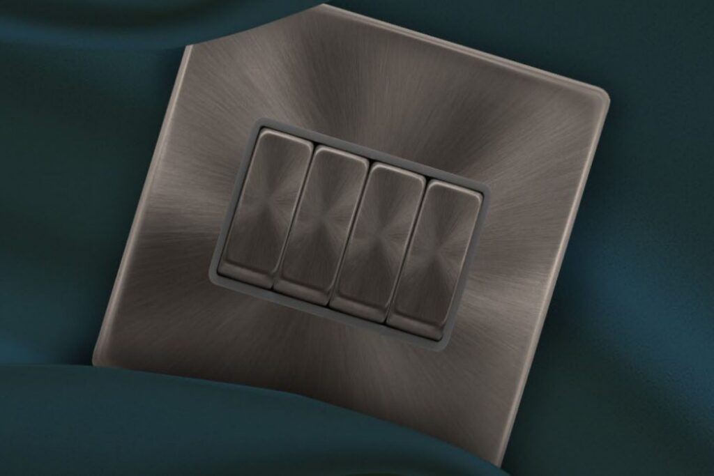 Click Scolmore adds 4-gang single-plate switch to Definity