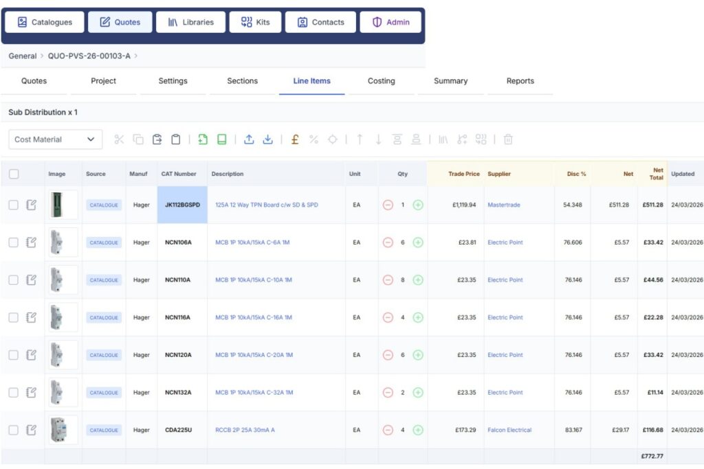 Estimating software electricians can share without limits