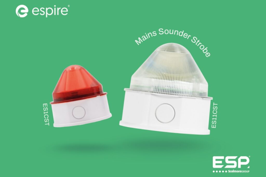 ESP introduces Espire IP65 mains sounder strobe