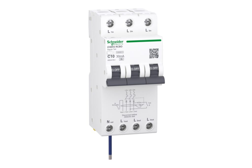 Schneider Electric launches compact three-phase RCBO