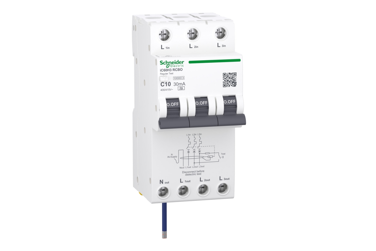 Schneider Electric launches compact three-phase RCBO