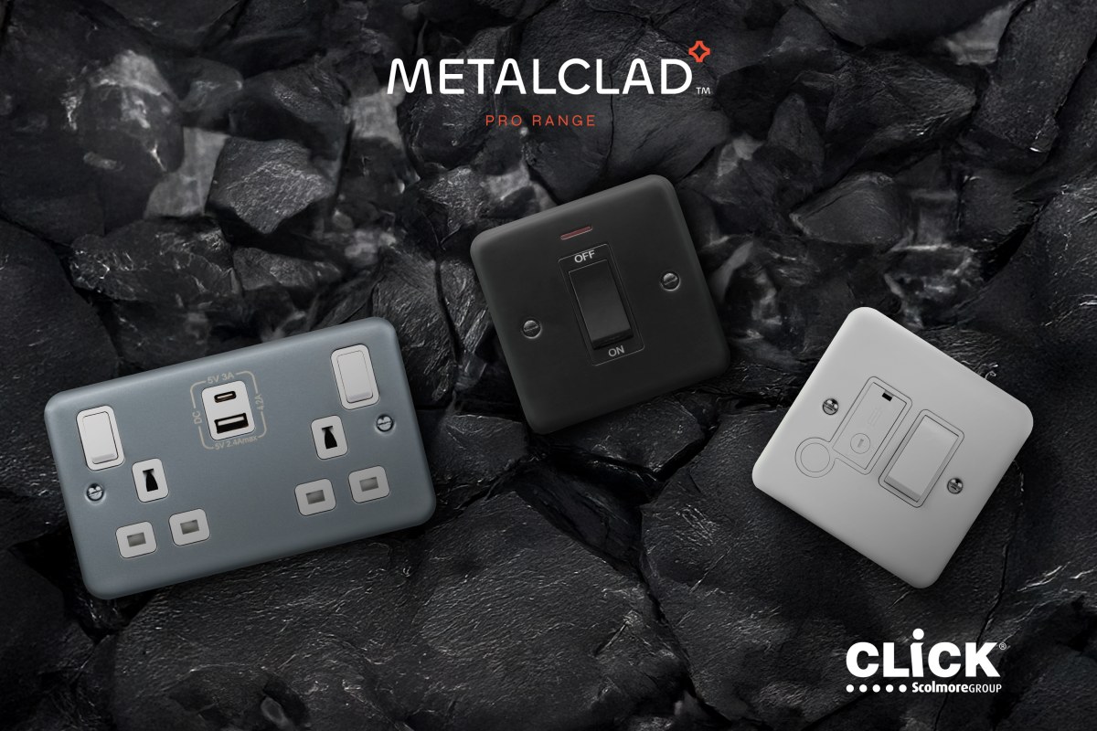 Metal Clad Pro wiring accessories from Click Scolmore