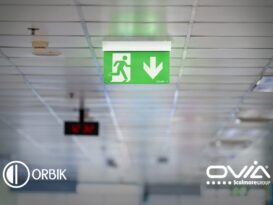 Ovia highlights its five-in-one exit sign, Orbik Synex5