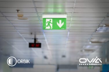 Ovia highlights its five-in-one exit sign, Orbik Synex5