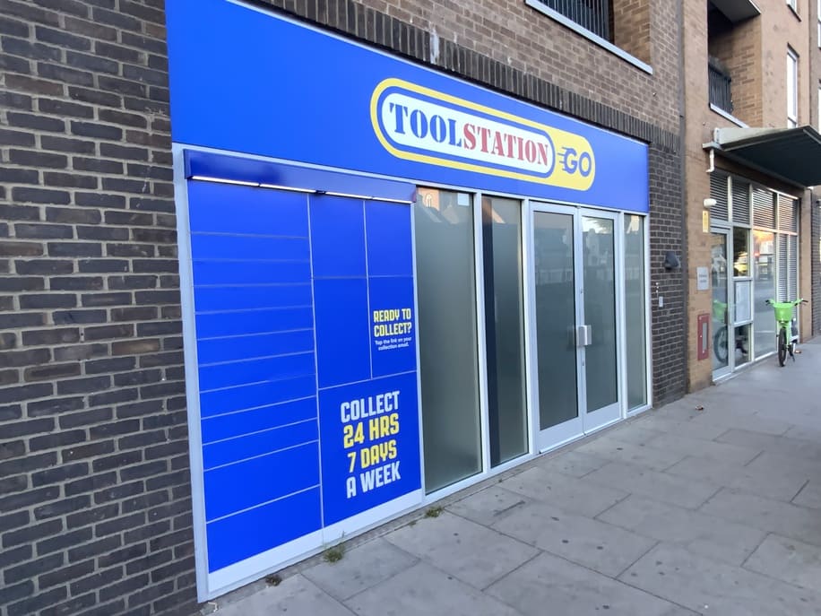 Toolstation trials 17 collection eLockers at Battersea store