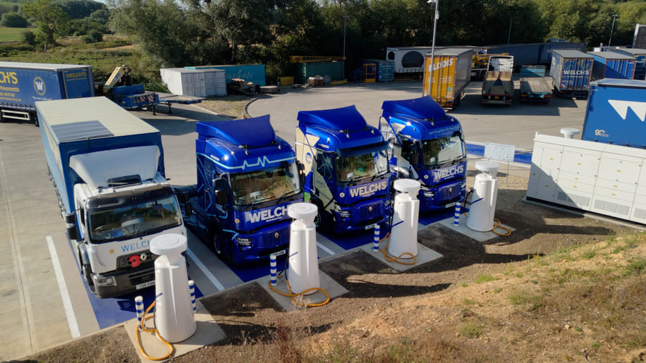 Welch’s Transport opens megawatt eHGV charging hub at Cambridge HQ