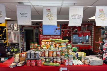 CEF marks 75th anniversary with almost 30 tonnes of donations for UK food banks