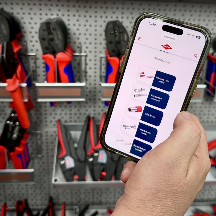 KNIPEX Digital Product Assistant takes guesswork out of finding correct crimping pliers