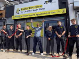 APP takes the leap! Colin Jackson opens new APP Electrical office on North Road, Cardiff
